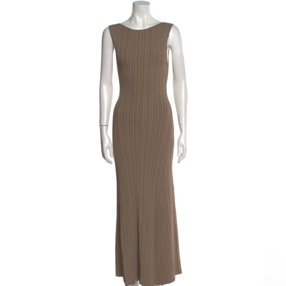 Dishh Brown Sleeveless Maxi Dress